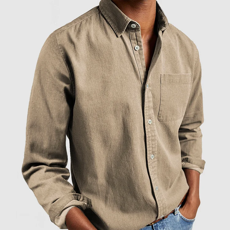 Stijlvol herenhemd met regular fit. Dit comfortabele casual overhemd is ideaal voor vrijetijdskleding.