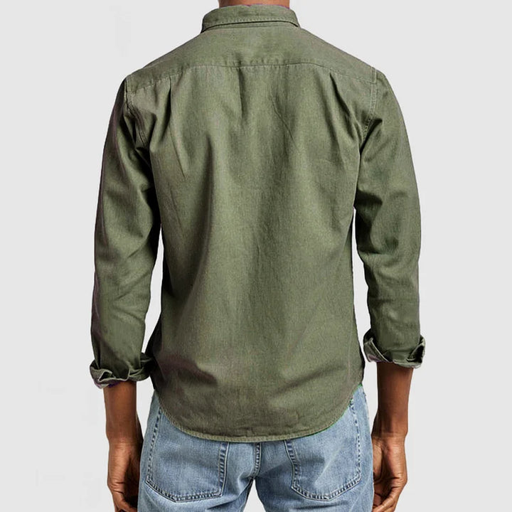 Stijlvol heren casual overhemd, lange mouw, regular fit, comfortabele vrijetijdskleding voor de moderne man.