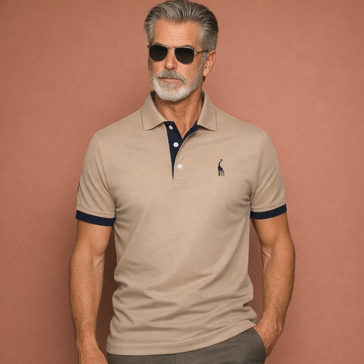 Hoogwaardig heren polo shirt met korte mouwen en klassieke kraag, veelzijdig en comfortabel voor elke casual gelegenheid.