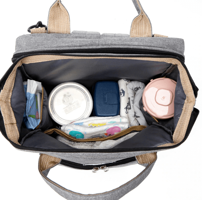 Draagbare babybed luiertas rugzak; georganiseerd en waterdicht voor alle kinderbenodigdheden.
