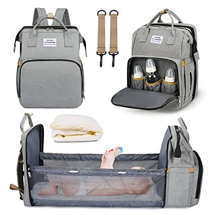 Ruime multifunctionele luiertas en reisrugzak voor al je babybenodigdheden; waterdicht design.