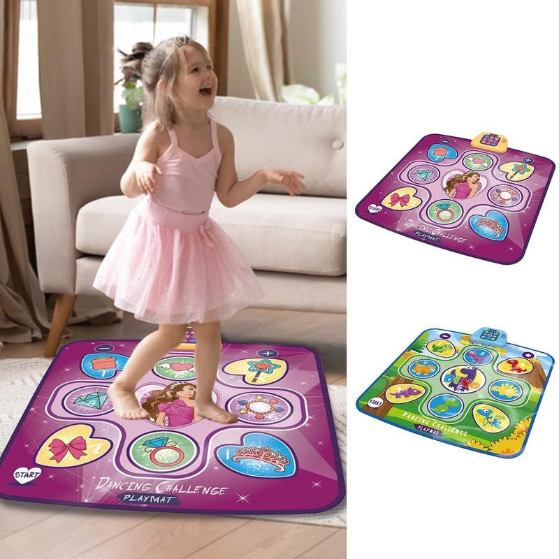 "Muzikale LED dansmat voor kinderen met anti-slip design, educatieve elementen en kleurrijke verlichting voor binnen en buite