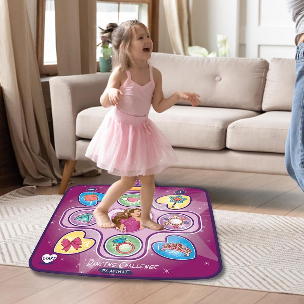 "Muzikale LED dansmat voor kinderen met anti-slip design, educatieve elementen en kleurrijke verlichting voor binnen en buite