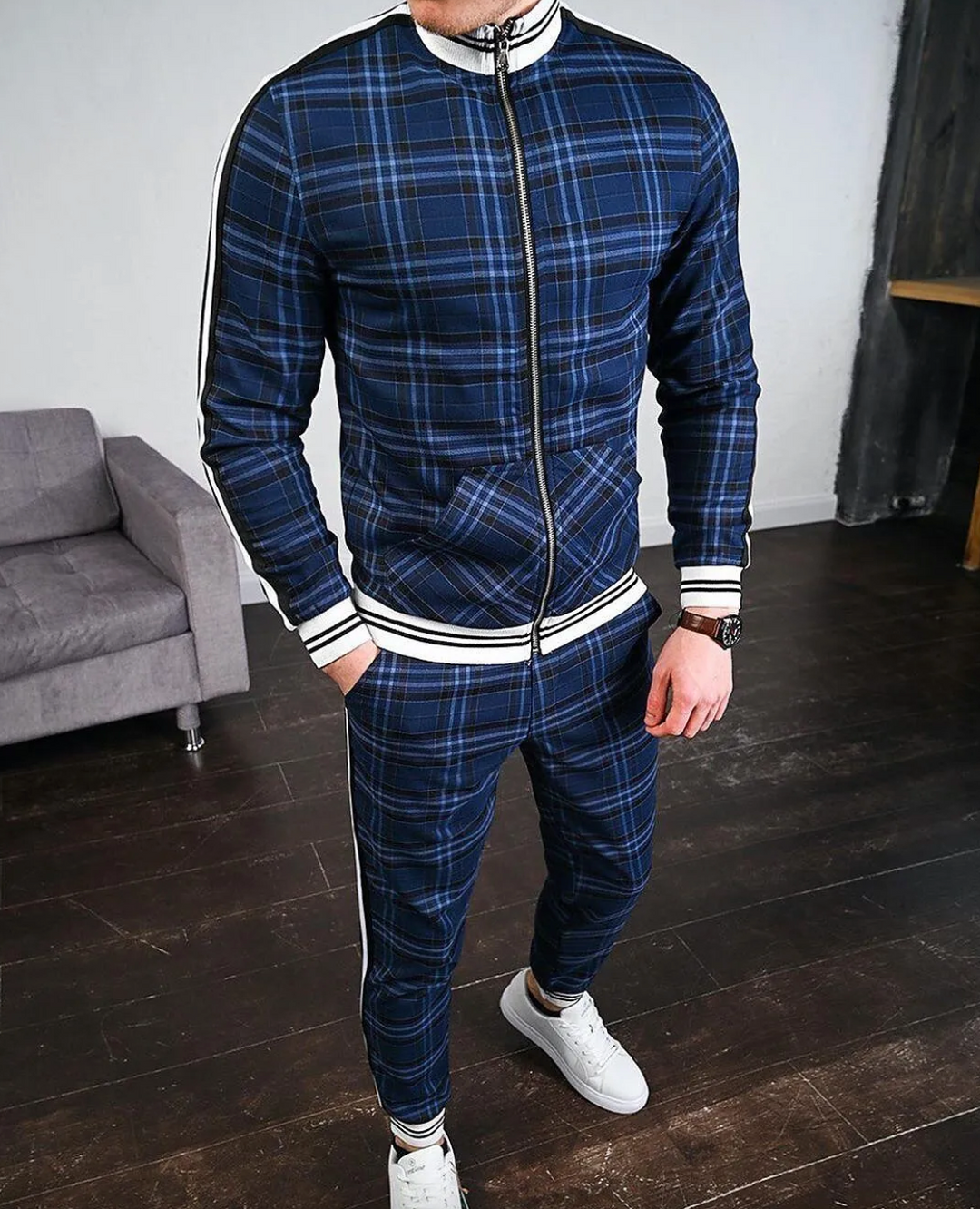 Veelzijdige Nael heren set voor sportief en casual gebruik. Ideaal als comfortabele herfstoutfit en herenmode.