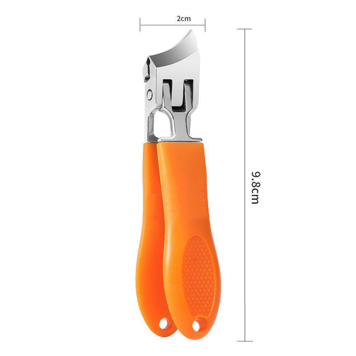 Robuuste, extra brede nagelknipper voor dikke nagels. Geschikt voor alle teennagel- en vingernageltypes.