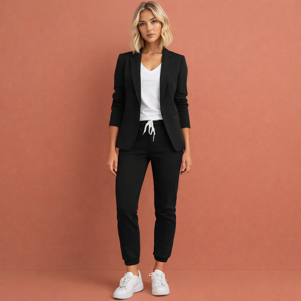 Elegante dameskleding: Nienke tweed blazer set voor lente en herfst