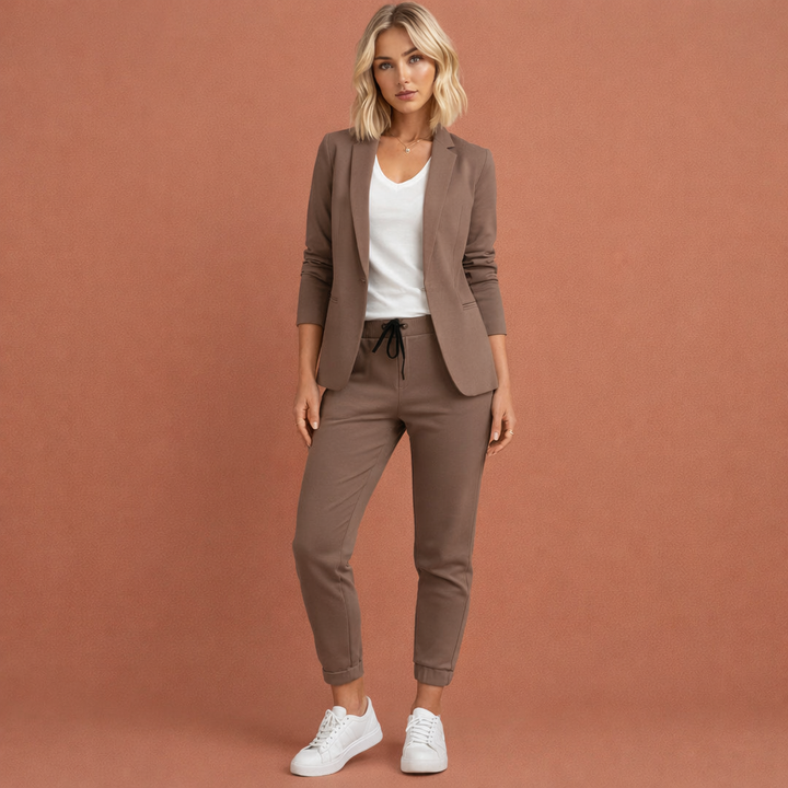 Stijlvolle nette outfit dames: Nienke tweed blazer set online