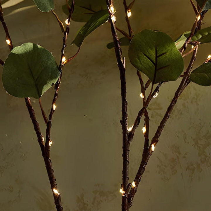 Olijftak verlichtingsdecoratie met 120 warme LED's, natuurlijke sfeer, realistische takken, ideaal voor interieurdecoratie.
