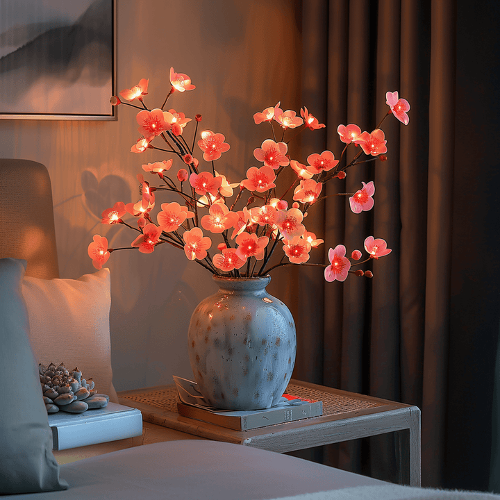 Olijftak verlichtingsdecoratie met 120 warme LED's, natuurlijke sfeer, realistische takken, ideaal voor interieurdecoratie.