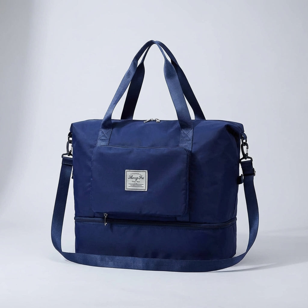 Expandigo opvouwbare duffeltas, waterdicht en uitbreidbaar, ideaal als weekendtas en handbagage.