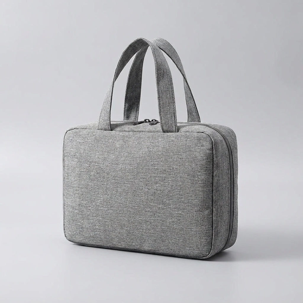 Ruime opvouwbare toilettas voor shampoo, make-up en andere toiletartikelen; perfecte reis organizer.