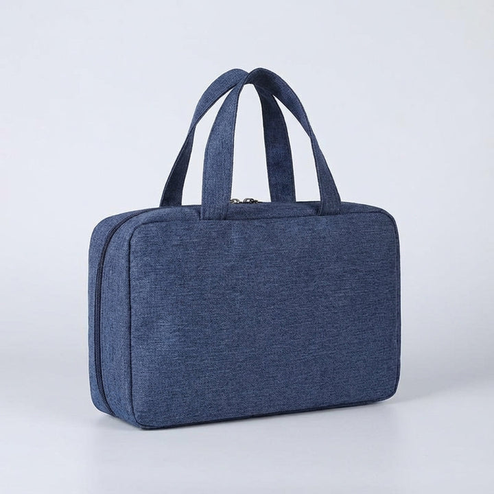 Veelzijdige opvouwbare reistas en cosmetic organizer met handige haak voor elke badkamer of trip.
