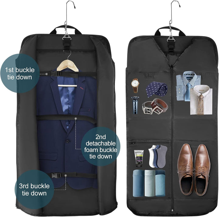 Compacte opvouwbare reistas als kledingorganiser, perfect voor handbagage en zakenreizen. Waterdicht.