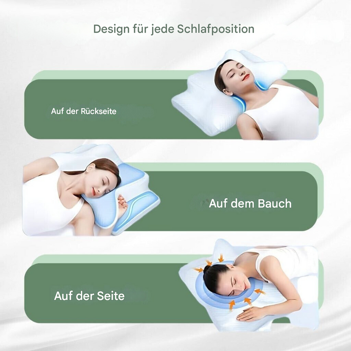 Premium Mayer orthopedisch kussen van traagschuim, ergonomisch design voor nek- en rugcomfort en optimale slaap.