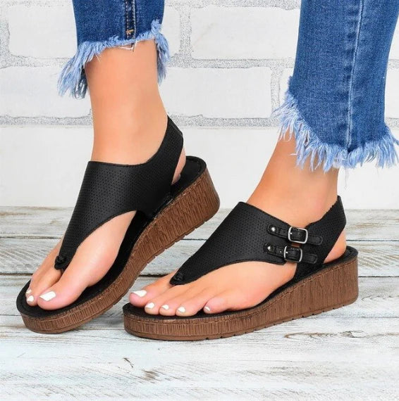 "Orthopedische dames sandalen met moderne, vrouwelijke look en comfort, perfect voor houding en pijnverlichting."