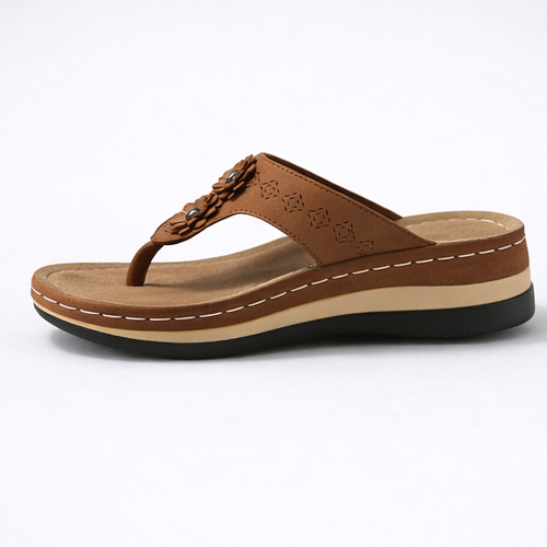Verstelbare dames slippers Josine met orthopedische binnenzool, anti-slip.