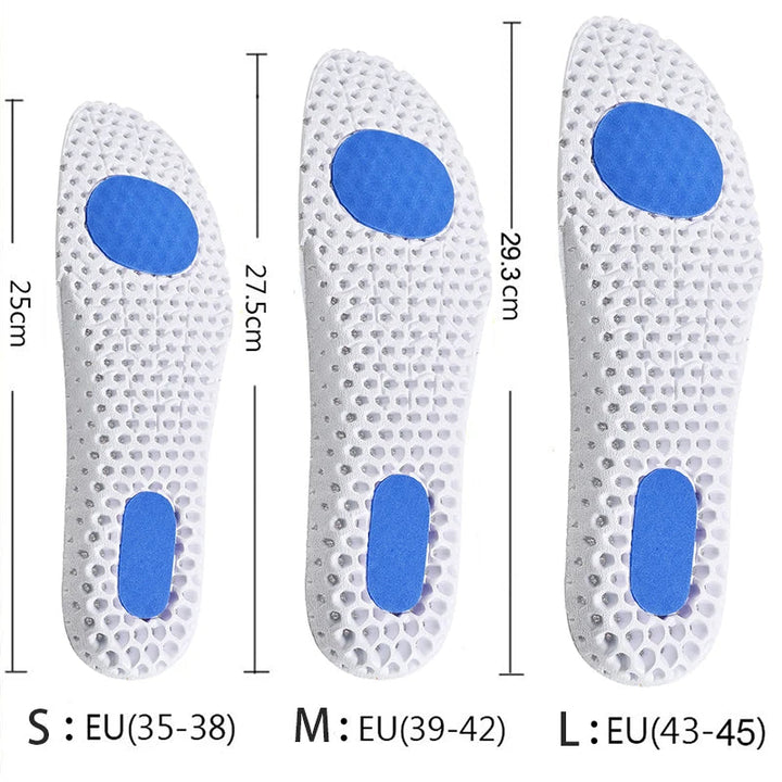 Orthopedische Gel Inlegzolen voor Comfort. Bieden voetondersteuning, schokdemping en langdurige pijnverlichting.