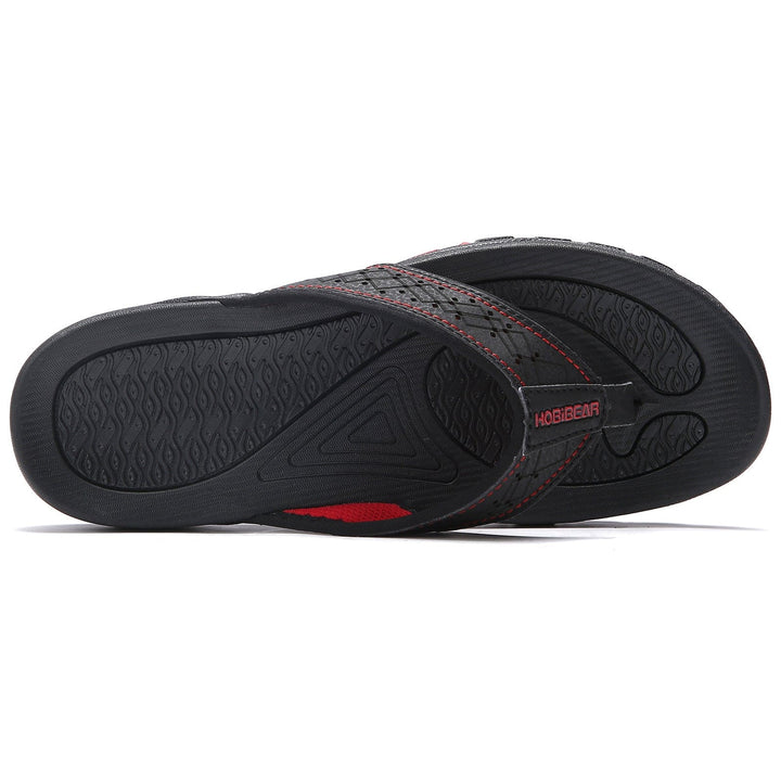Orthopedische herenslippers met ademend bovenwerk en comfortabel voetbed, ideaal voor thuis en buiten.