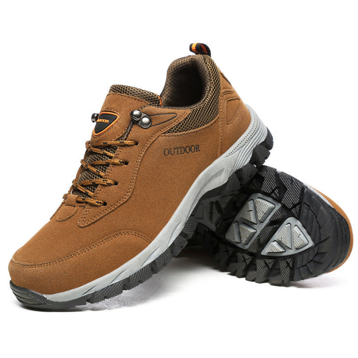Heren orthopedische wandelschoenen in grijs, ideaal voor dagelijks gebruik en lange wandelingen.