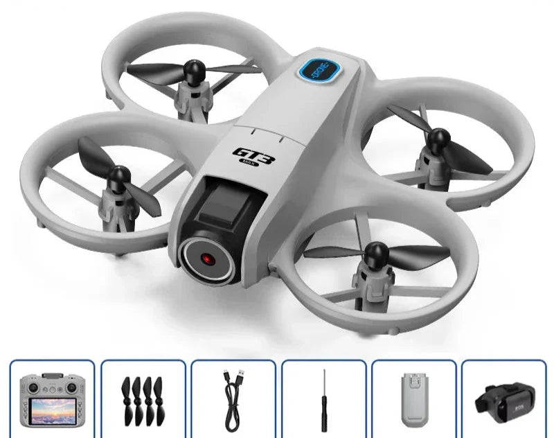 Professionele 8K UHD opvouwbare drone met extra propellers en accessoires, klaar voor elke missie.