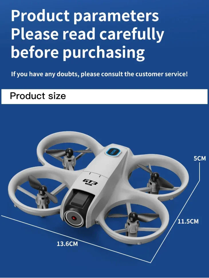 Detail van de 8K UHD camera op de professionele drone, perfect voor scherpe luchtfotografie en video.