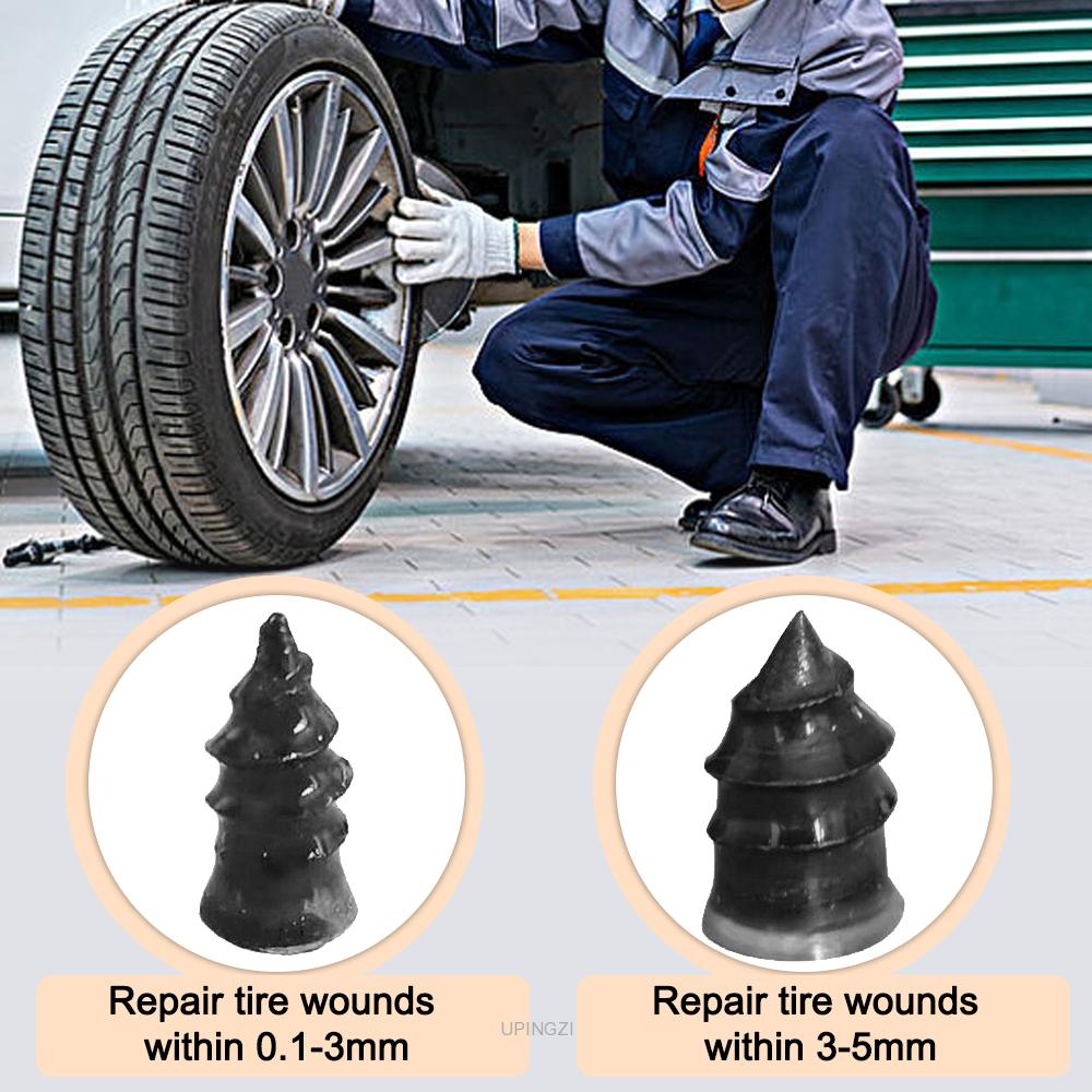 Vacuüm bandenreparatie met deze professionele set; perfect voor het dichten van gaten veroorzaakt door spijkers.