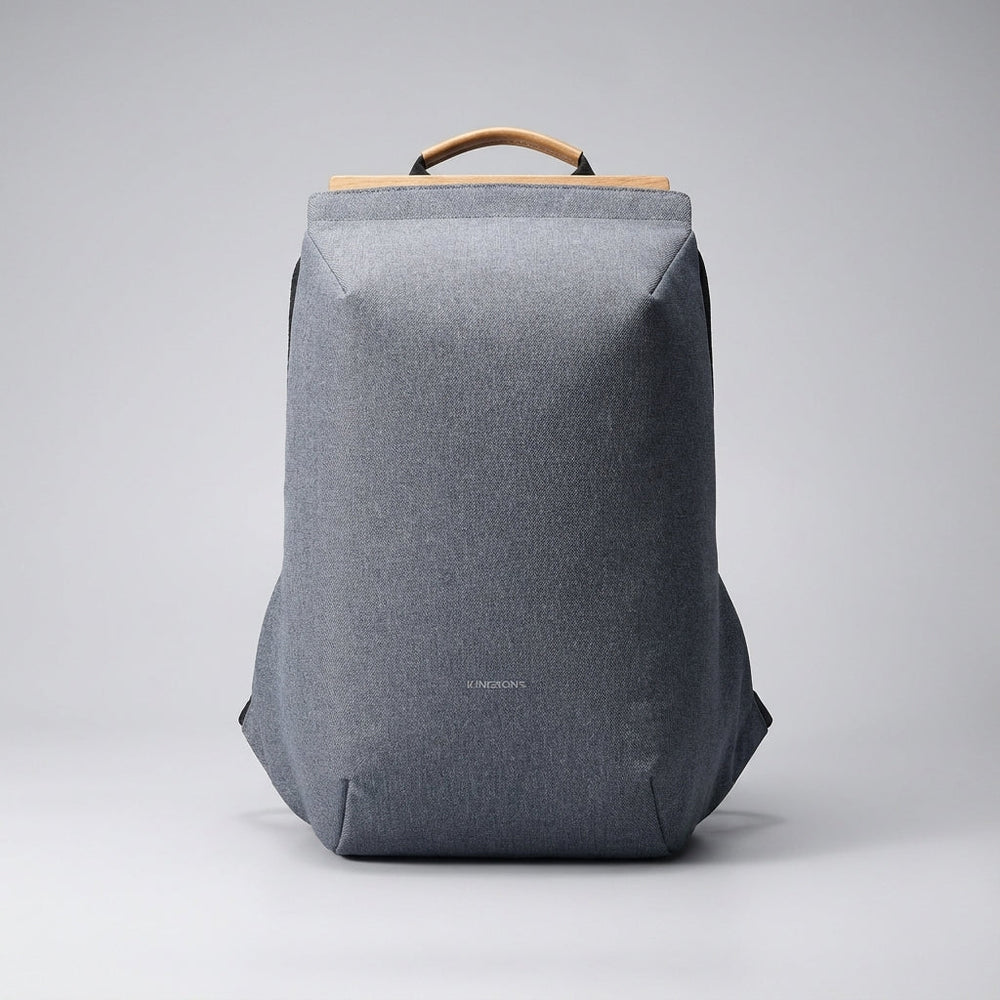 Compacte FlexPorter laptoprugzak met meerdere vakken voor 15 inch laptop, perfect georganiseerd voor werk en reizen.