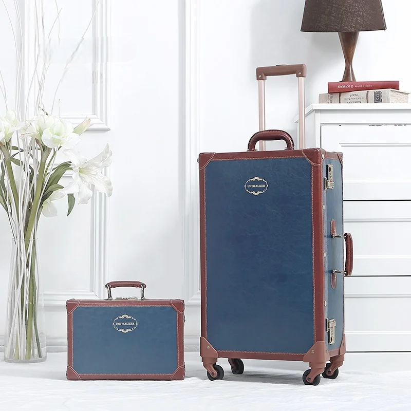 Valencia hardcase koffer set met authentieke retro look. Duurzame bagage voor stijlvolle avonturen.