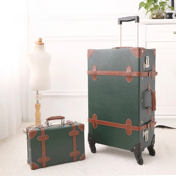 Stijlvolle Valencia kofferset in retro hardcase stijl. Ideale bagage voor je volgende vakantie.