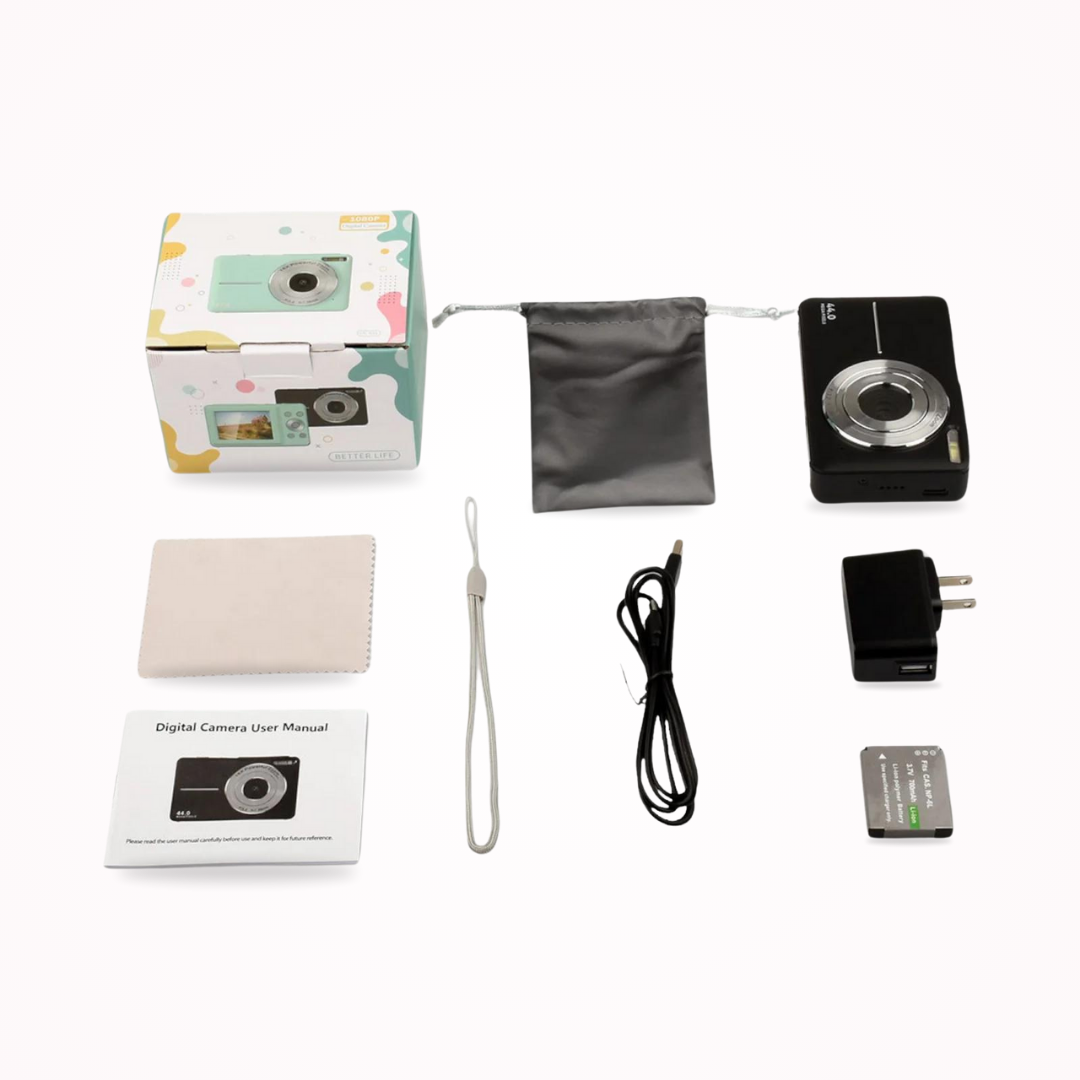 Compacte RetroSnap digitale camera, perfecte draagbare retro camera voor vakantiefoto's en dagelijks gebruik.