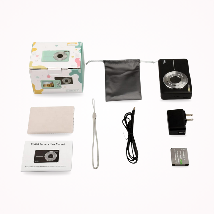Compacte RetroSnap digitale camera, perfecte draagbare retro camera voor vakantiefoto's en dagelijks gebruik.