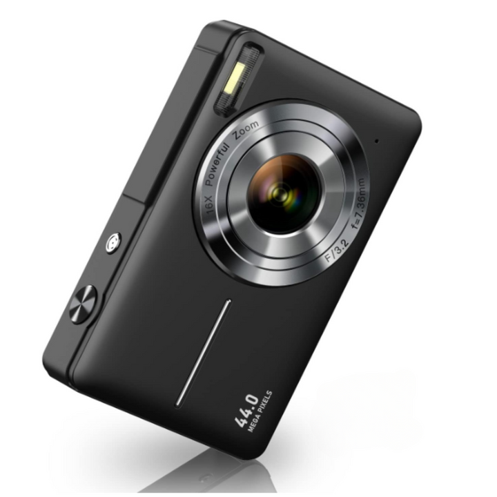 Gebruiksvriendelijke RetroSnap compact camera, ideaal om snel momenten vast te leggen in retro kwaliteit.