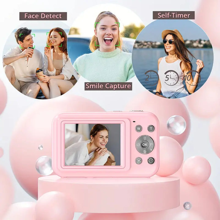 Origineel cadeau: RetroSnap digitale camera, perfect voor liefhebbers van retro stijl en fotografie.
