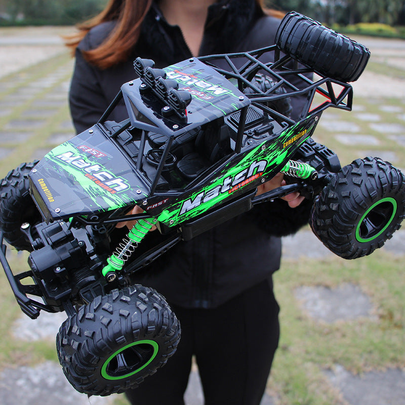 "Robuuste 4x4 offroad RC-auto met krachtige banden en schokbestendig ontwerp voor avontuurlijk rijplezier op elk terrein."