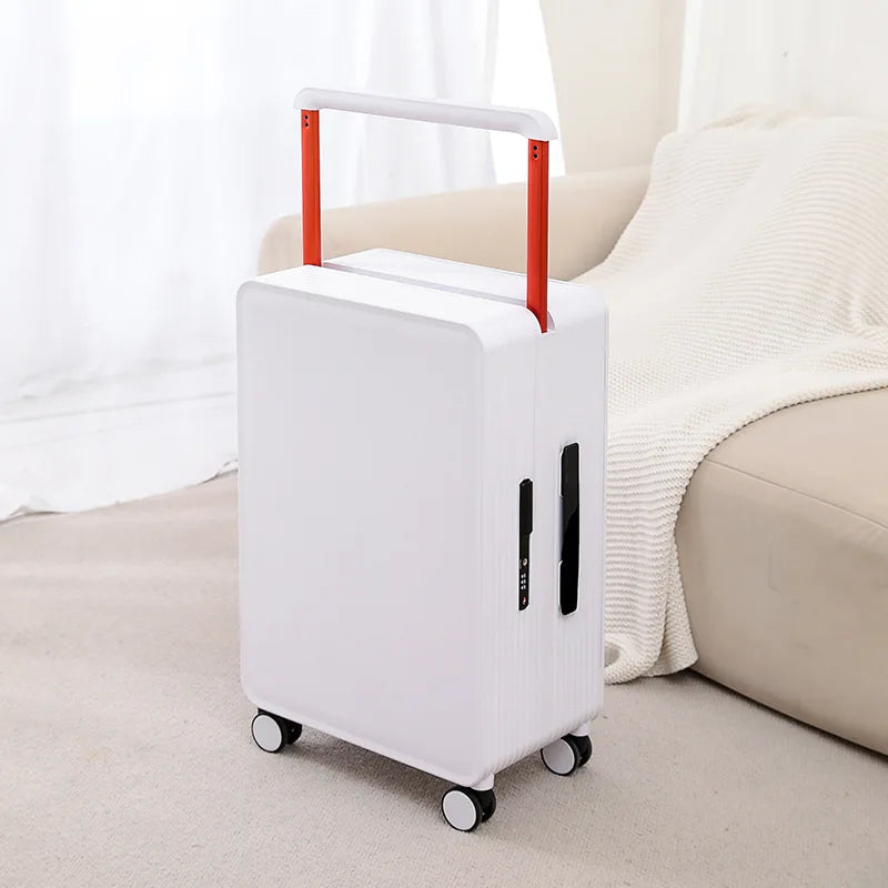 Duurzame polypropyleen hardcase reiskoffer met geïntegreerd TSA slot; veilige bagage voor vakantie.
