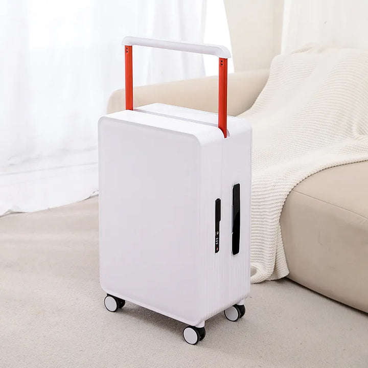 Duurzame polypropyleen hardcase reiskoffer met geïntegreerd TSA slot; veilige bagage voor vakantie.