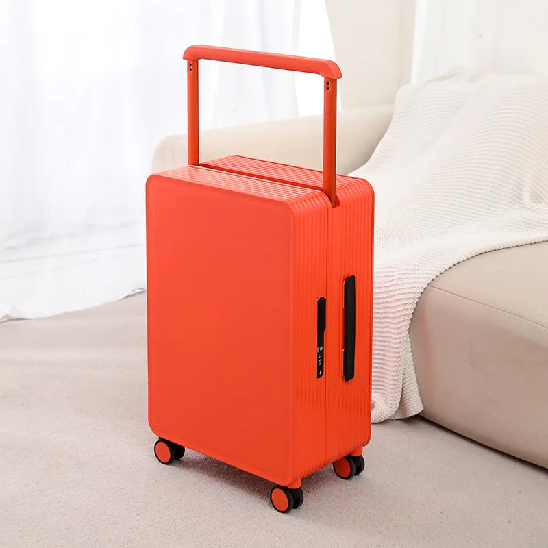 Close-up van het veilige TSA slot op de robuuste Dublin PP hardcase koffer; essentieel voor reizen.