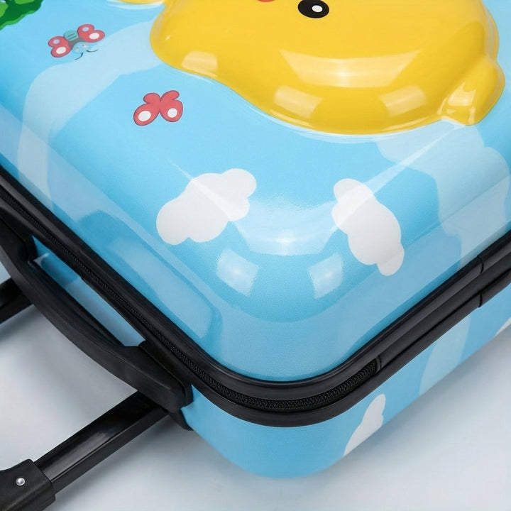 Vrolijke TotsCase kinder handbagage koffer, ideaal voor reizen. Compacte en lichtgewicht reisaccessoire.