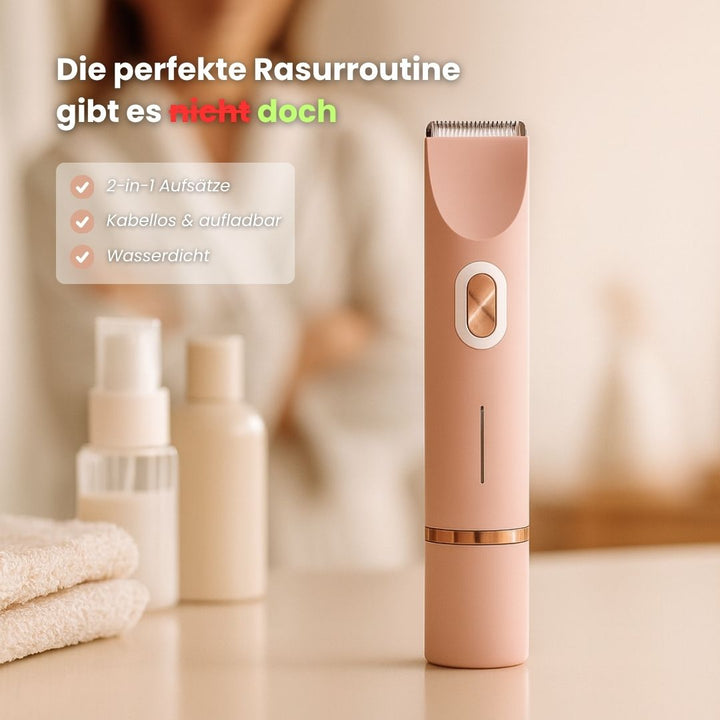 Draadloos elektrisch scheerapparaat dames, paars. Voor een zijdezachte huid zonder moeite.