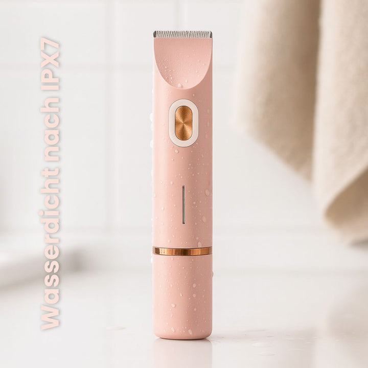 Elektrische bikini trimmer voor dames. Perfect voor snelle & gladde resultaten, zelfs onder de douche.