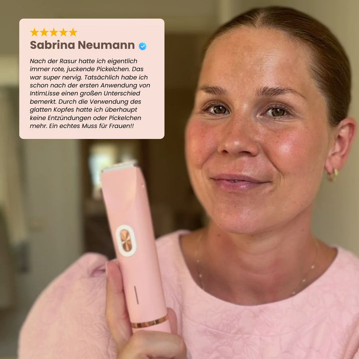 Draagbaar elektrisch scheerapparaat voor vrouwen, roze. Effectieve haarverwijdering overal.