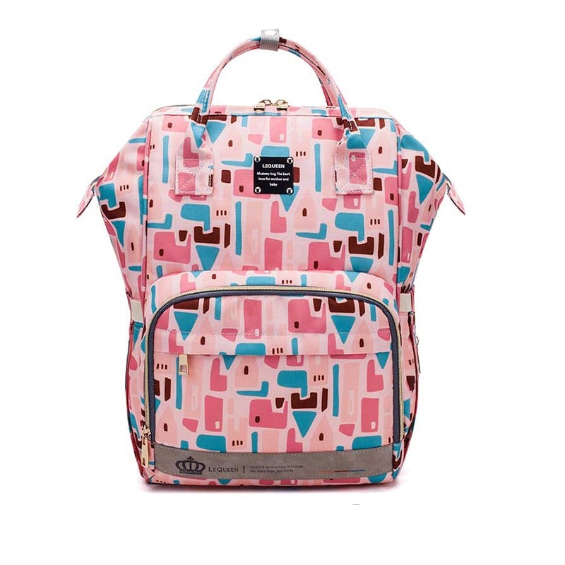 Ruime unisex luiertas rugzak, waterdicht en multifunctioneel. Ideaal voor babybenodigdheden en onderweg.