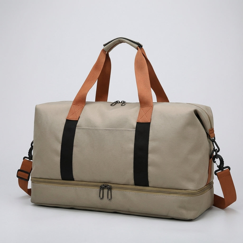 Georganiseerde unisex sport- en reistas met apart schoenenvak en meerdere vakken. Perfect voor gym of trip.