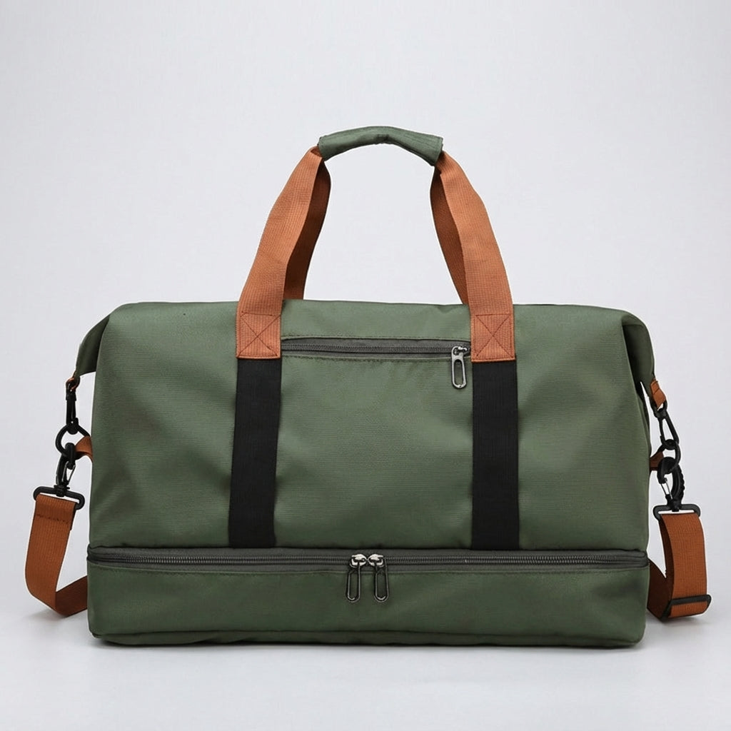 Duurzame Voyantu reistas/sporttas met handig extern schoenenvak. Unisex, ideaal voor sportkleding en schoenen.