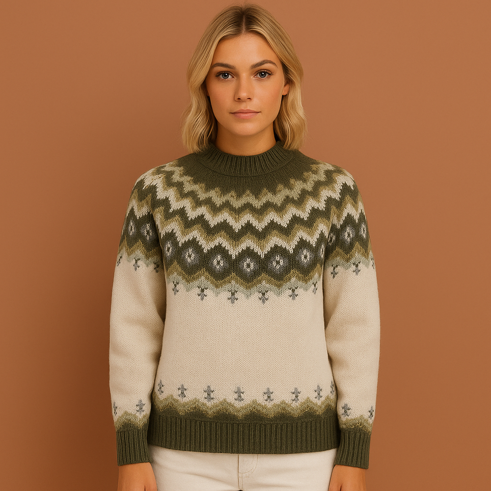 Comfortabele oversized gebreide trui voor dames in Scandinavische stijl. Warme wintertrui, perfect voor herfst/winter.