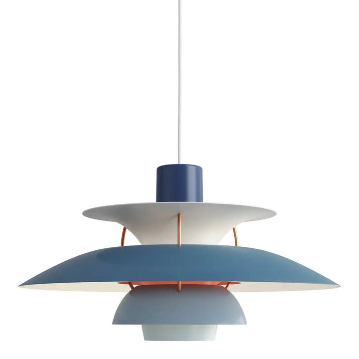 Moderne Scandinavische plafondlamp met dimbare functie, verkrijgbaar in blauw, diep oranje of zwart