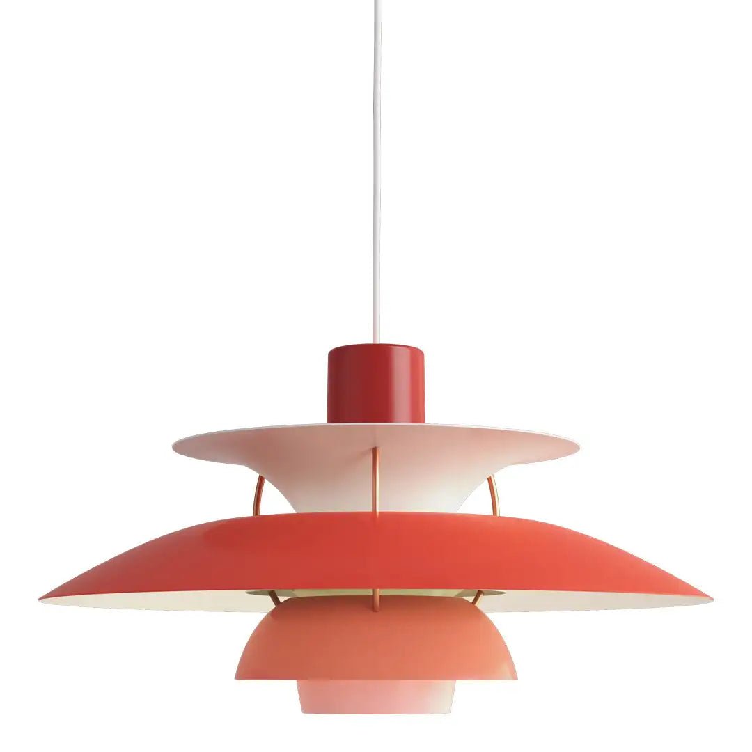 Moderne Scandinavische plafondlamp met dimbare functie, verkrijgbaar in blauw, diep oranje of zwart