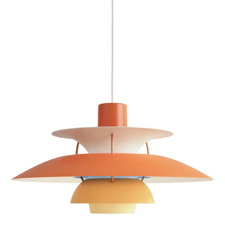 Moderne Scandinavische plafondlamp met dimbare functie, verkrijgbaar in blauw, diep oranje of zwart