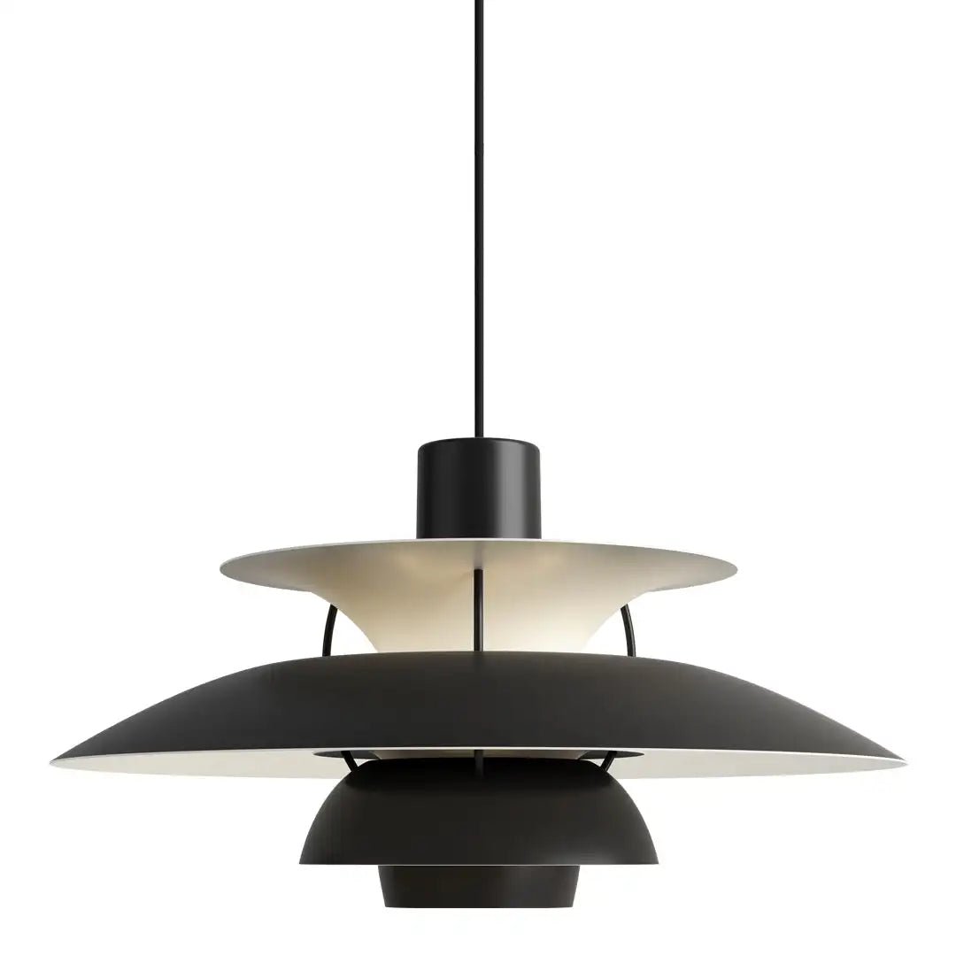 Moderne Scandinavische plafondlamp met dimbare functie, verkrijgbaar in blauw, diep oranje of zwart