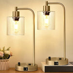 Helder glas & gouden basis